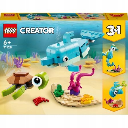 LEGO CREATOR 3w1 Delfin i żółw 31128
