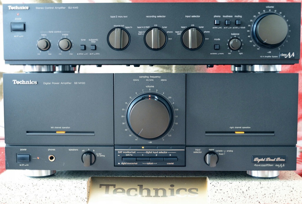 TECHNICS DIGITAL AMPLIFIER SEM100+SUA40 CLASS AA! 7572771940