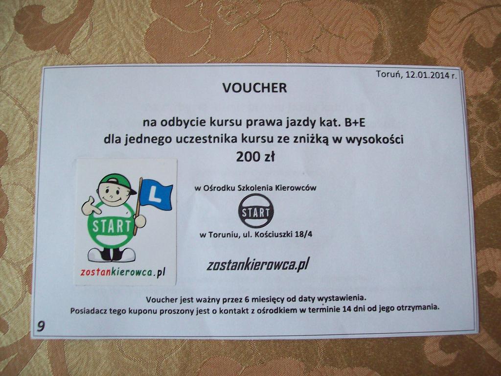 Zniżka na kurs prawa jazdy kat. B+E! -Toruń