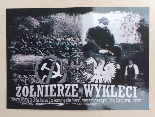 NAKLEJKA PATRIOTYCZNA - ŻOŁNIERZE WYKLĘCI