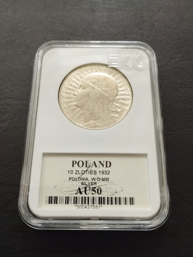 Moneta 10 złotych 1932 rok Połonia W/O MM