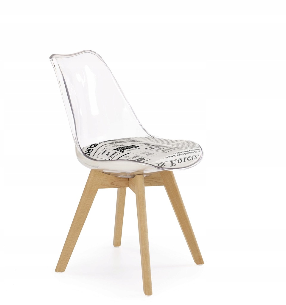 K246 krzesło poliwęglan /biało-czarne