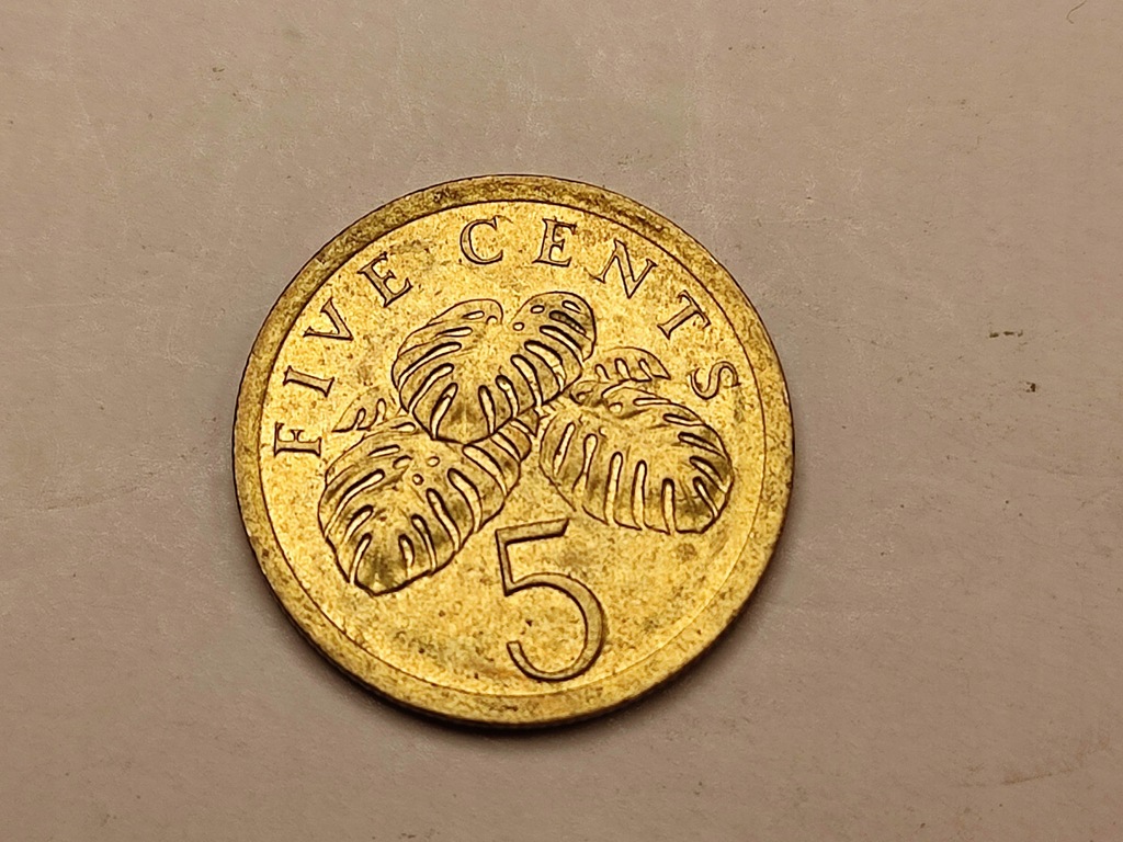 Singapur 5 cents 1990