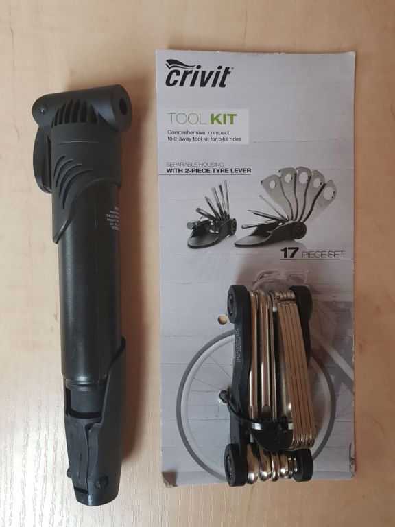 Multitool i pompka rowerowa Crivit Lidl