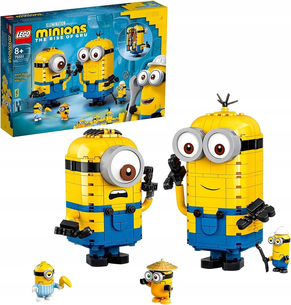 LEGO MINIONS 75551 MINIONKI Z KLOCKÓW I GNIAZDO
