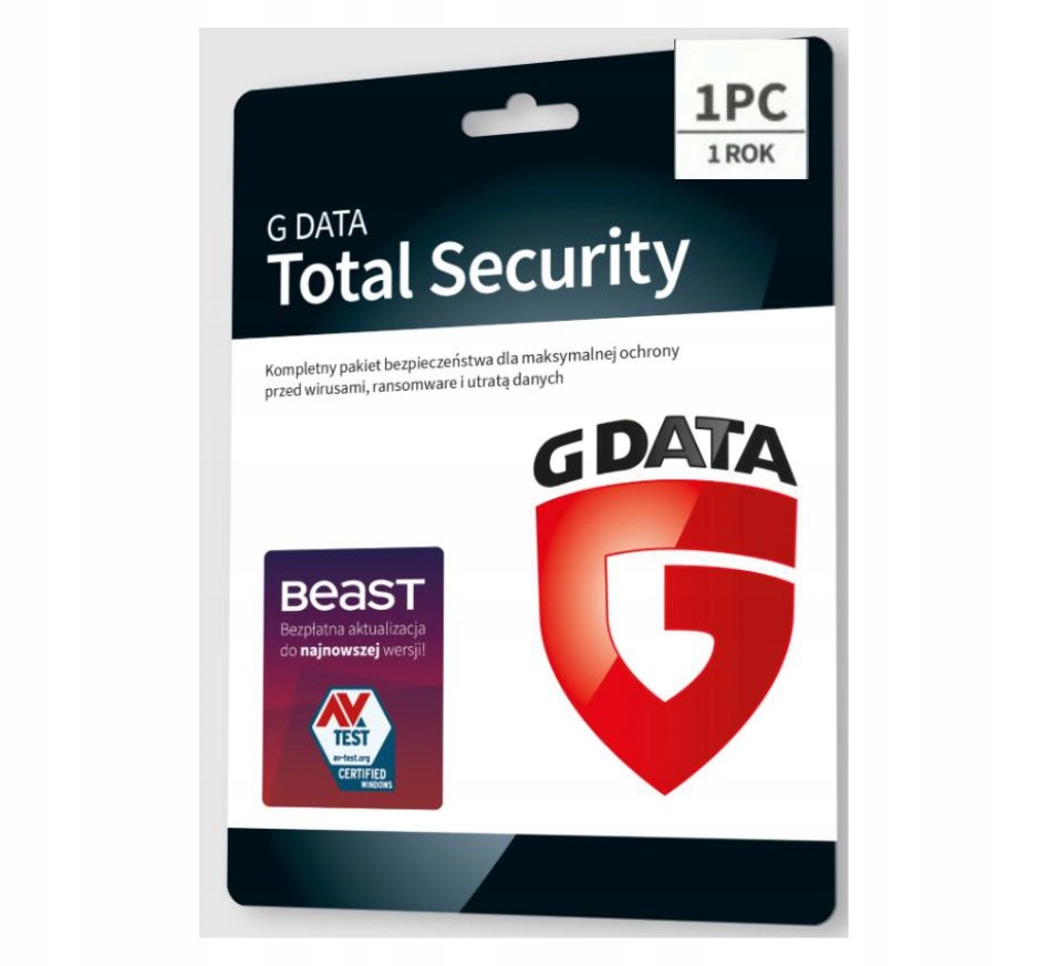 G Data Total Security 1 st./1ROK KARTA - KLUCZ
