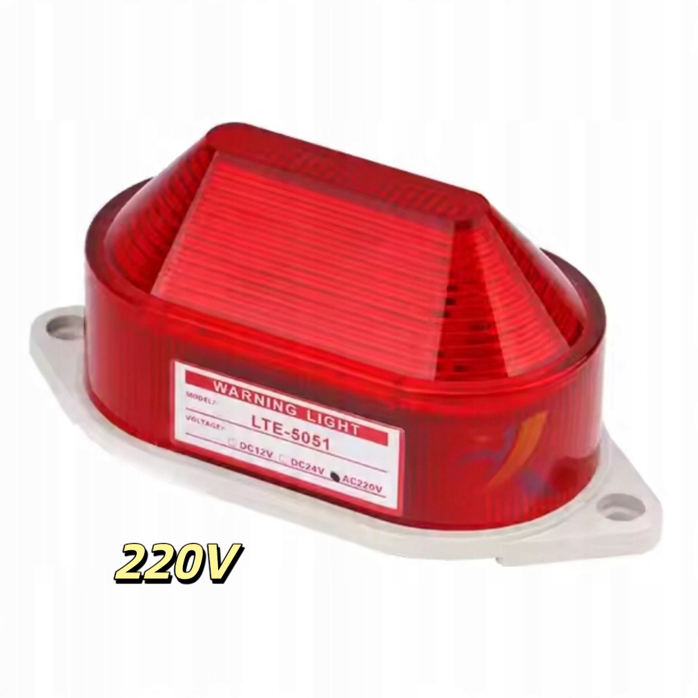 Lampa Dachowa Ostrzegawcza Kogut 220V Lampa LED ostrzegawcza BŁYSKOWA KOGUT