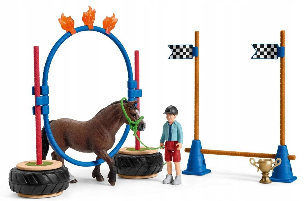 Schleich 42482 wyścig zręcznościowy dla kucyków