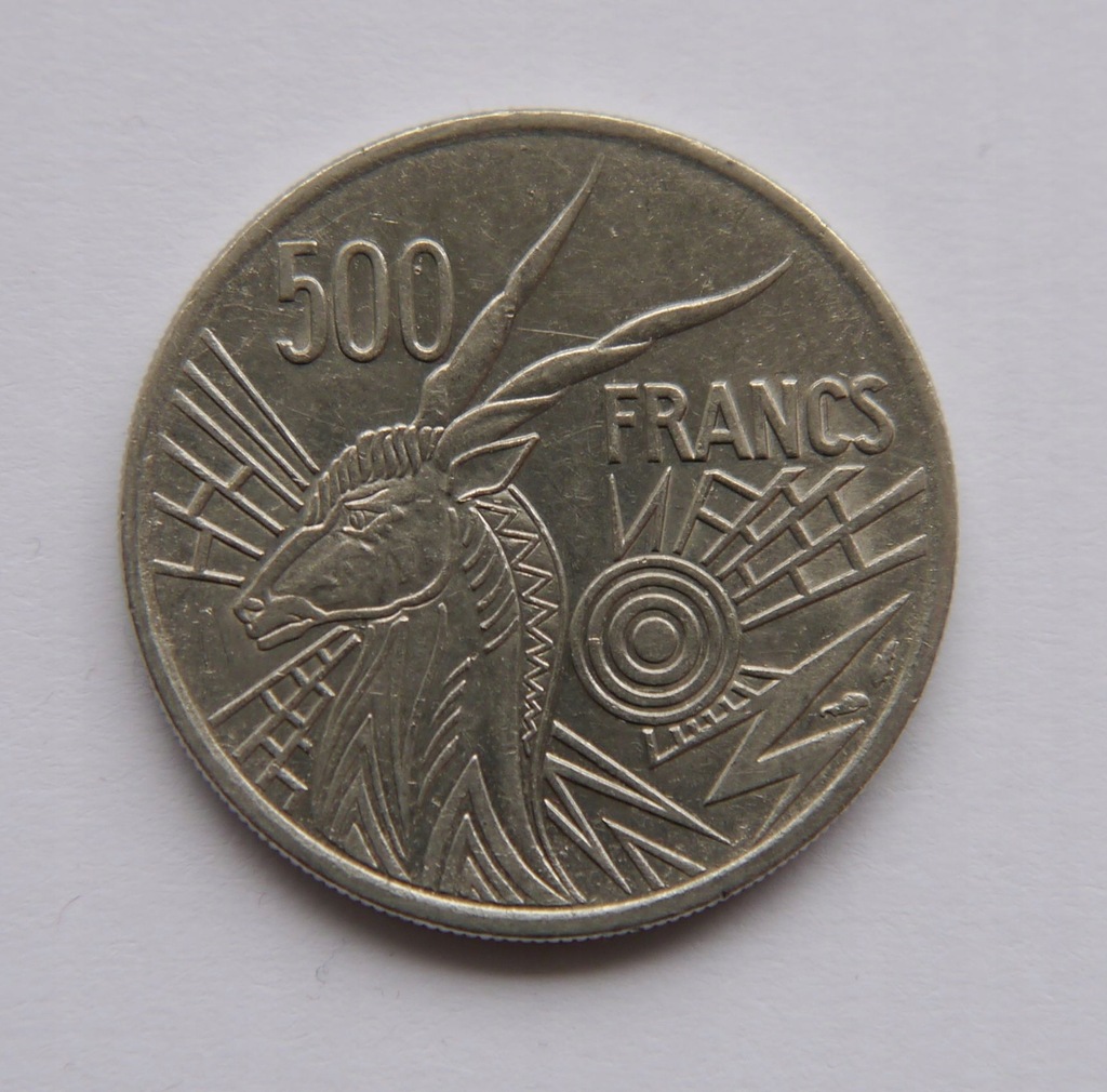 CZAD 500 FRANCS 1976 A RZADKA