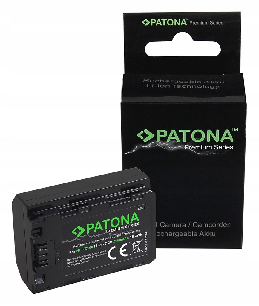 Akumulator Patona Premium do Sony, NP-FZ100, 2250m