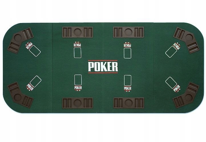 ZIELONY BLAT STÓŁ DO POKERA 180x90 CM POKER KASYNO