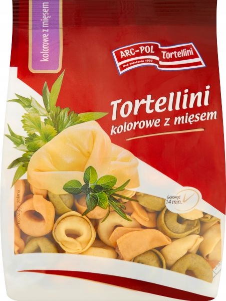 TORTELLINI KOLOROWE Z MIĘSEM 250 G