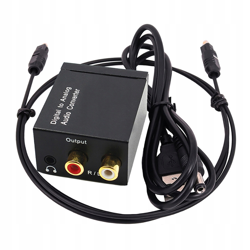 Konwerter Audio Toslink Coaxial - 2x RCA + Mini Jack ( Digital -> Analog )