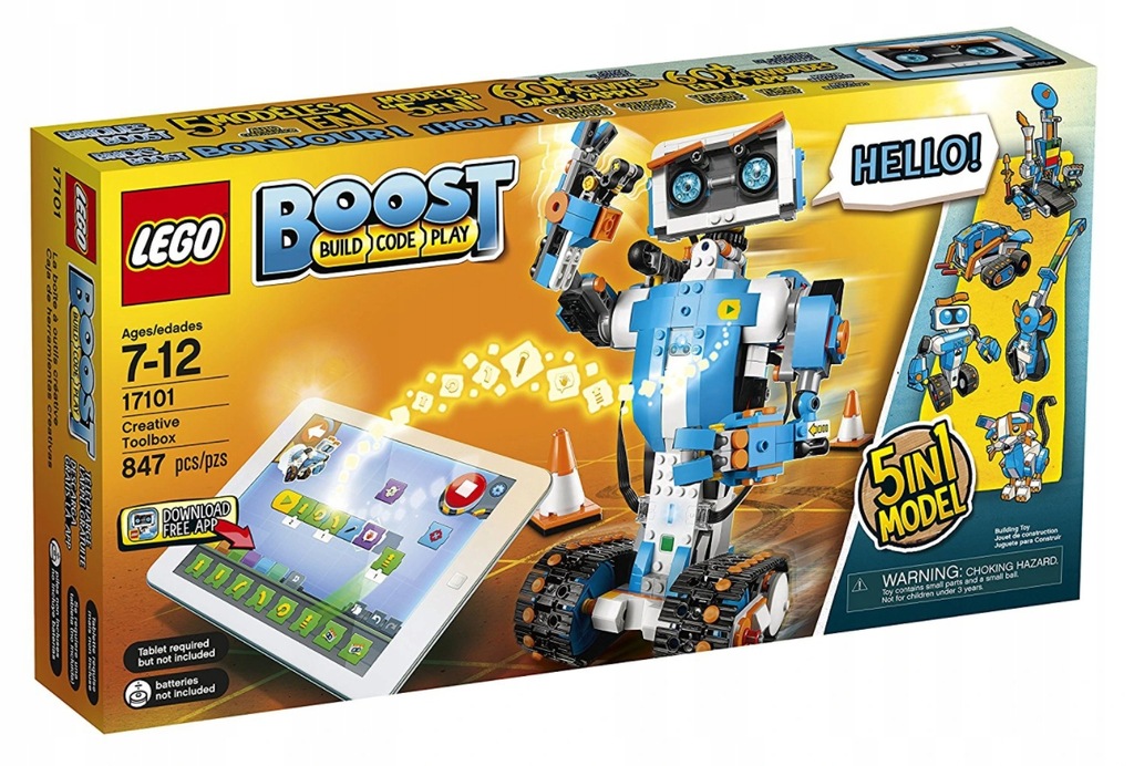 LEGO BOOST 17101 Zestaw Kreatywny Robot 5w1 Zdalny