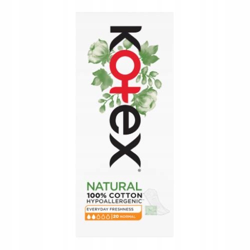 KOTEX Natural Normal wkładki, 20szt.