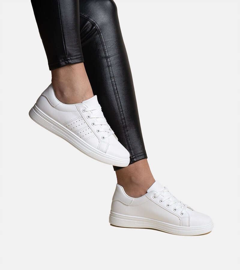 Białe sneakersy eko skóra Cathleen 28741 rozmiar 37
