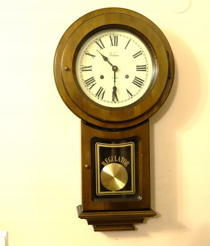 Velona Regulator Stylowy, ładny, zegar ścienny