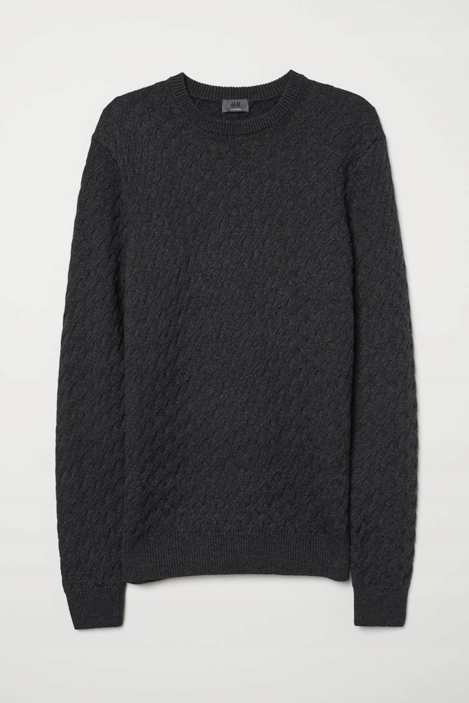 H&M SWETER Z WEŁNY OWCZEJ PREMIUM XL