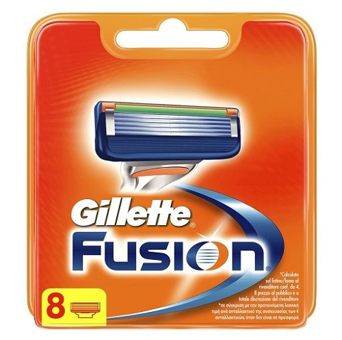 8 x Wkłady Gillette Fusion ORYGINAŁ NOŻYKI