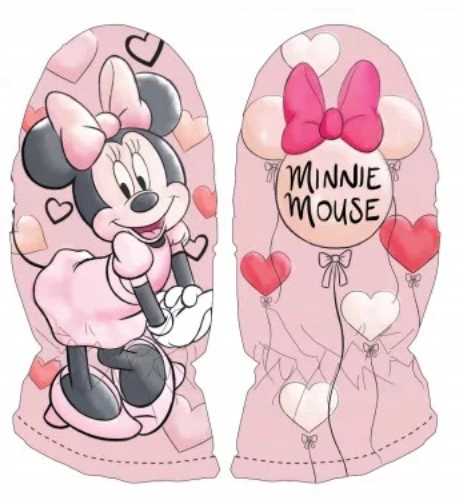 Rękawiczki zimowe 1P Minnie Disney dłoń 18cm W14