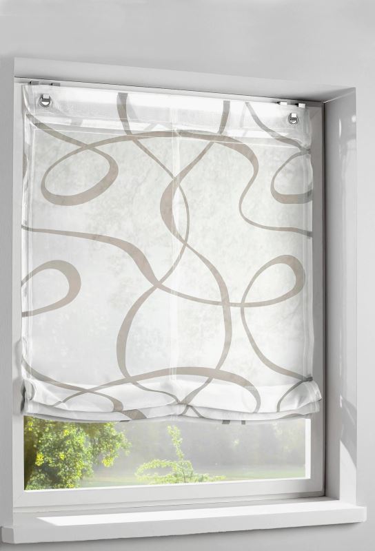 HEINE HOME BIAŁA ROLETA RZYMSKA WZÓR 45X140 1 SZT