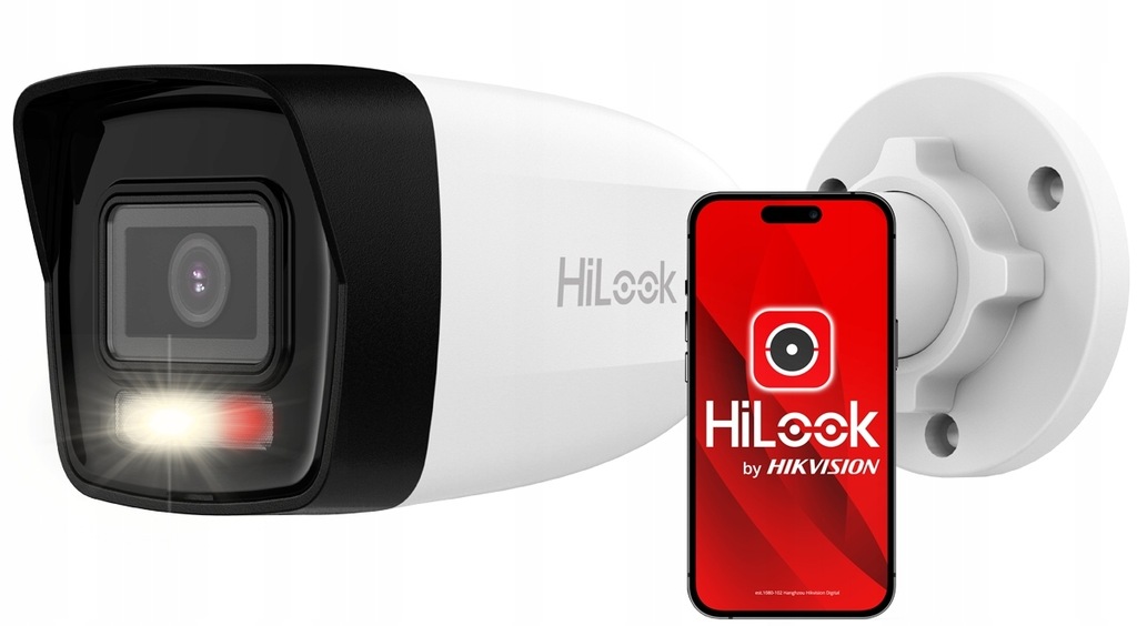 Kamera IP wewnętrzna zewnętrzna Hikvision IPCAM-B4 30DL Hybrid Light HiLook