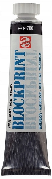 BLOCKPRINT TALENS Farba drukarska wodna 20ml CZERŃ