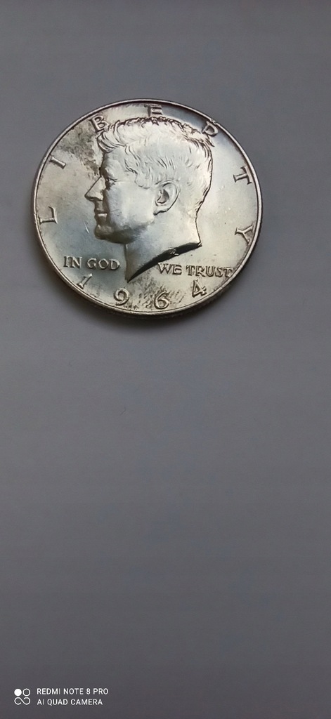 USA 1/2 Dolara 1964 r. Srebro