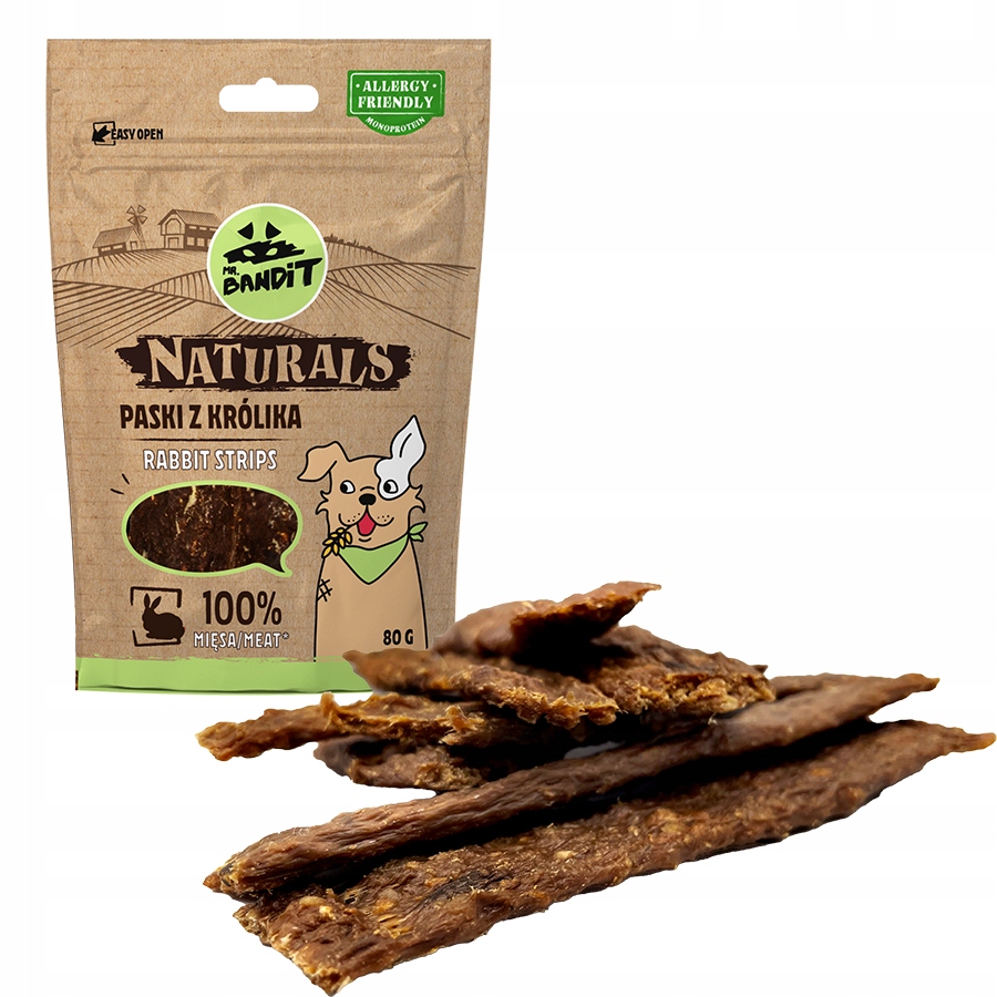 MR. BANDIT NATURALS PASKI Z KRÓLIKA 80g