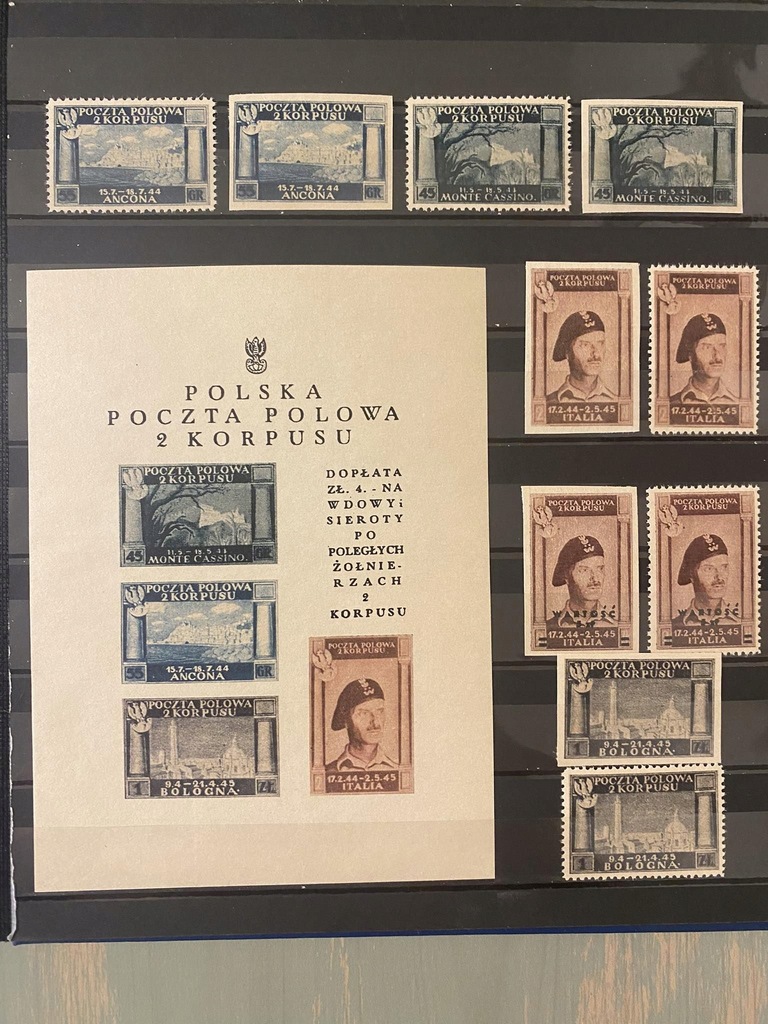 Polska Poczta 2 korpusu 1946r