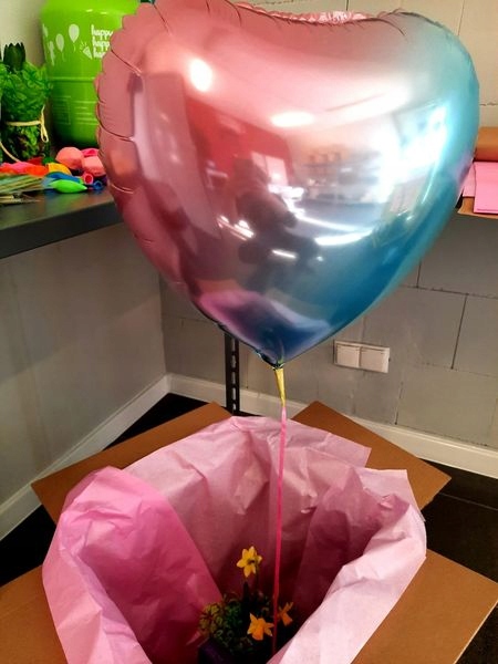 Dzień Kobiet! SUPER Balon Serce Kwiaty Czekoladki