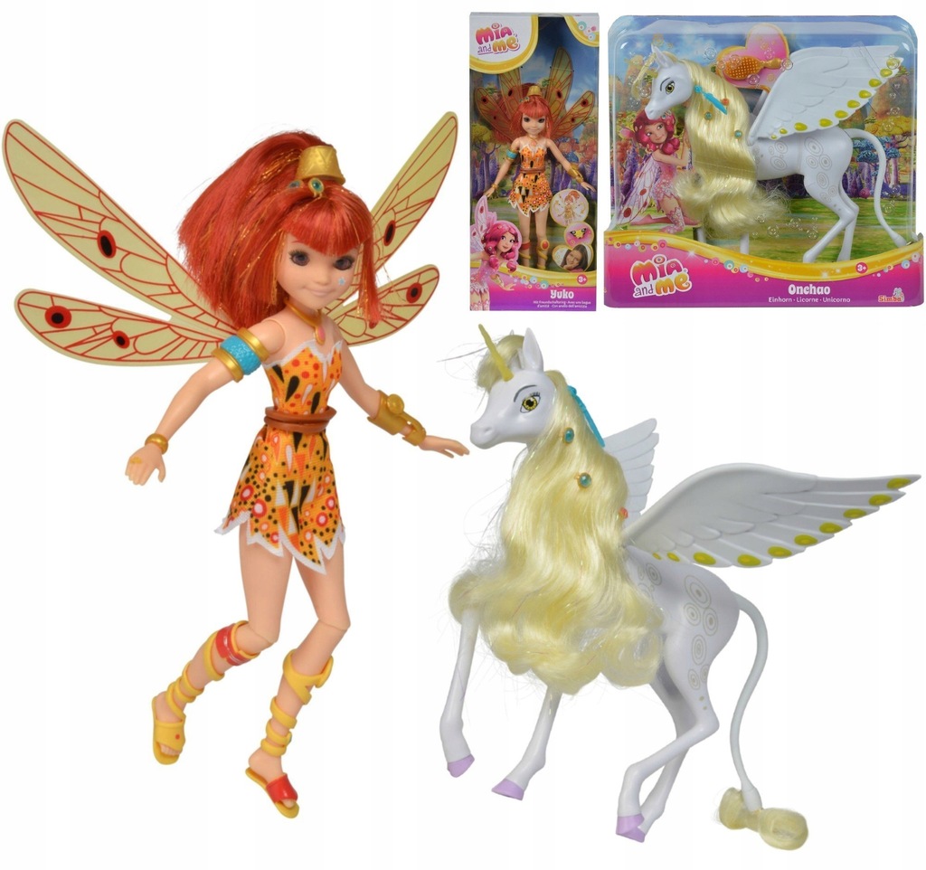 ZESTAW MIA I JA JEDNOROŻEC ONCHAO I LALKA YUKO