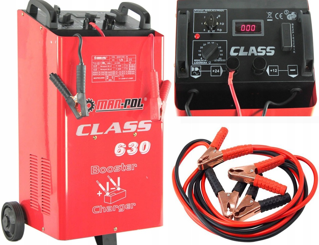 PROSTOWNIK Z ROZRUCHEM CLASS 630 600A LCD + KABLE