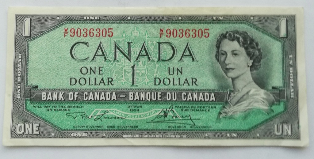 Kanada 1 dolar 1954