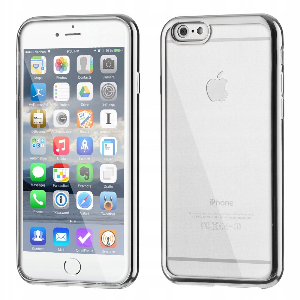 Żelowe etui Metalic Slim iPhone 6S 6 srebrny
