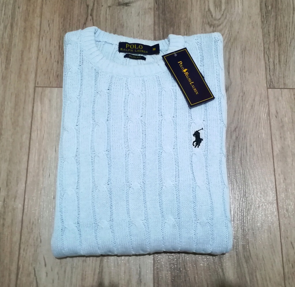 Klasyczny Sweter Polo Ralph Lauren C-Neck XL