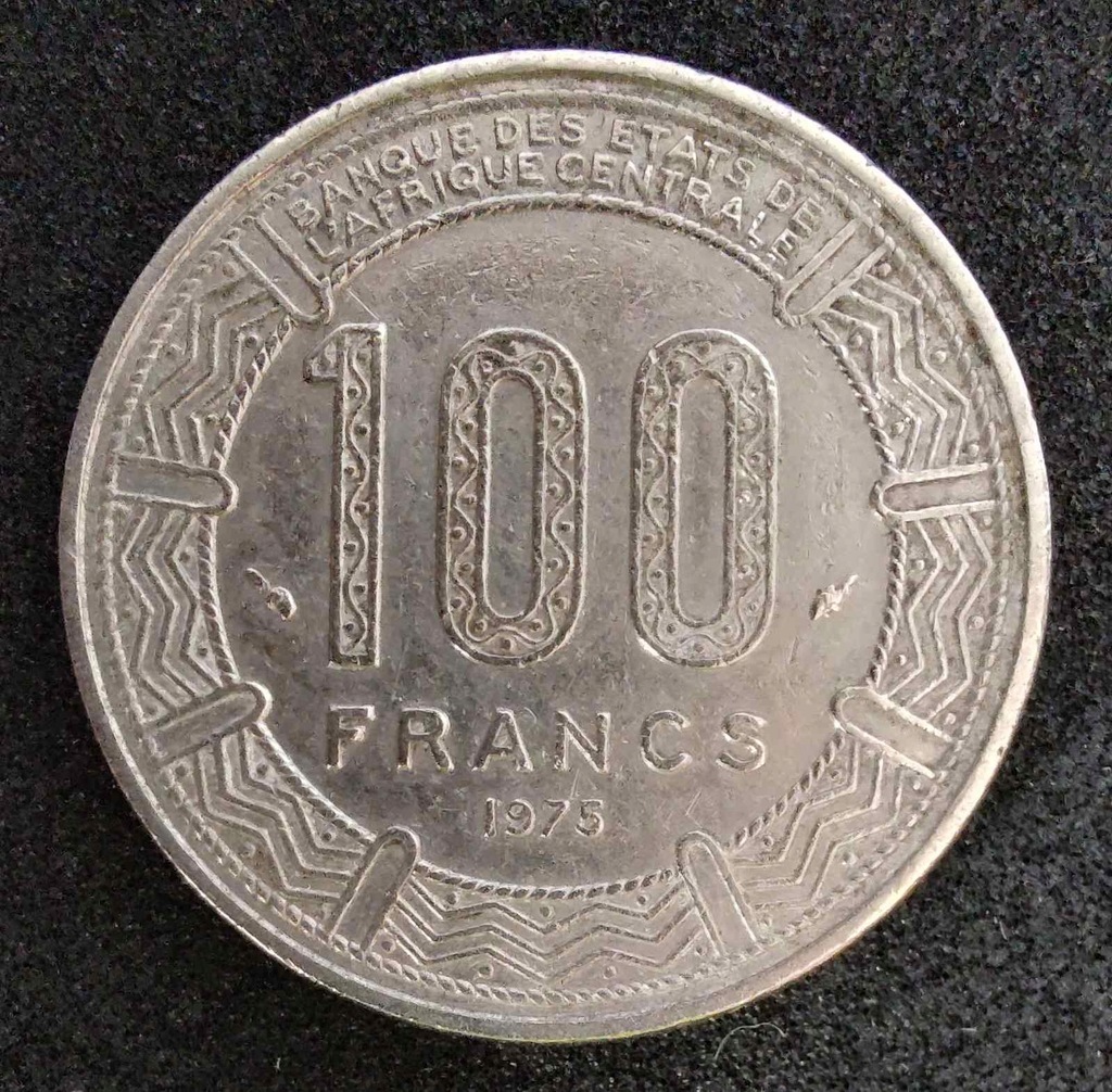 594 - Kongo 100 franków, 1975