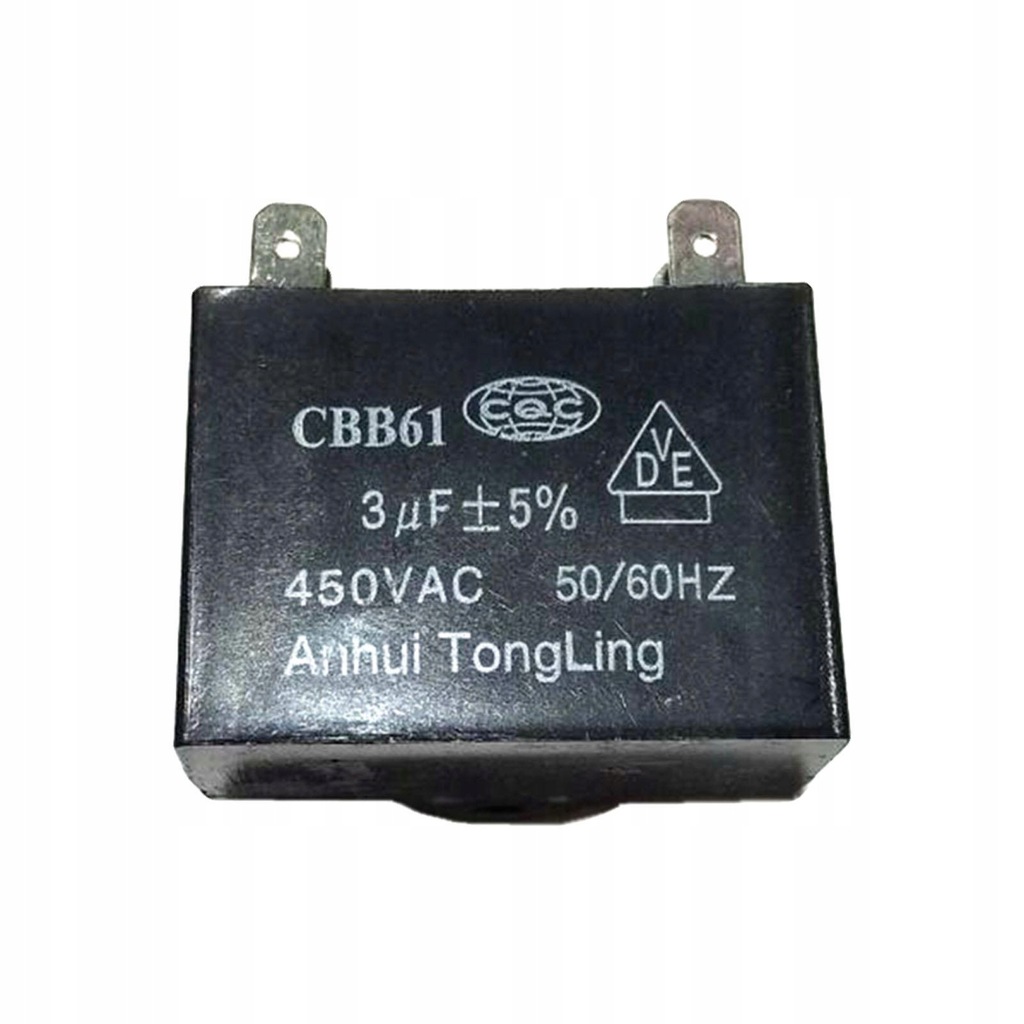 CBB61 Kondensator 3uF 450V AC - Für Deckenventilator, Wasserpumpe Und Motoren