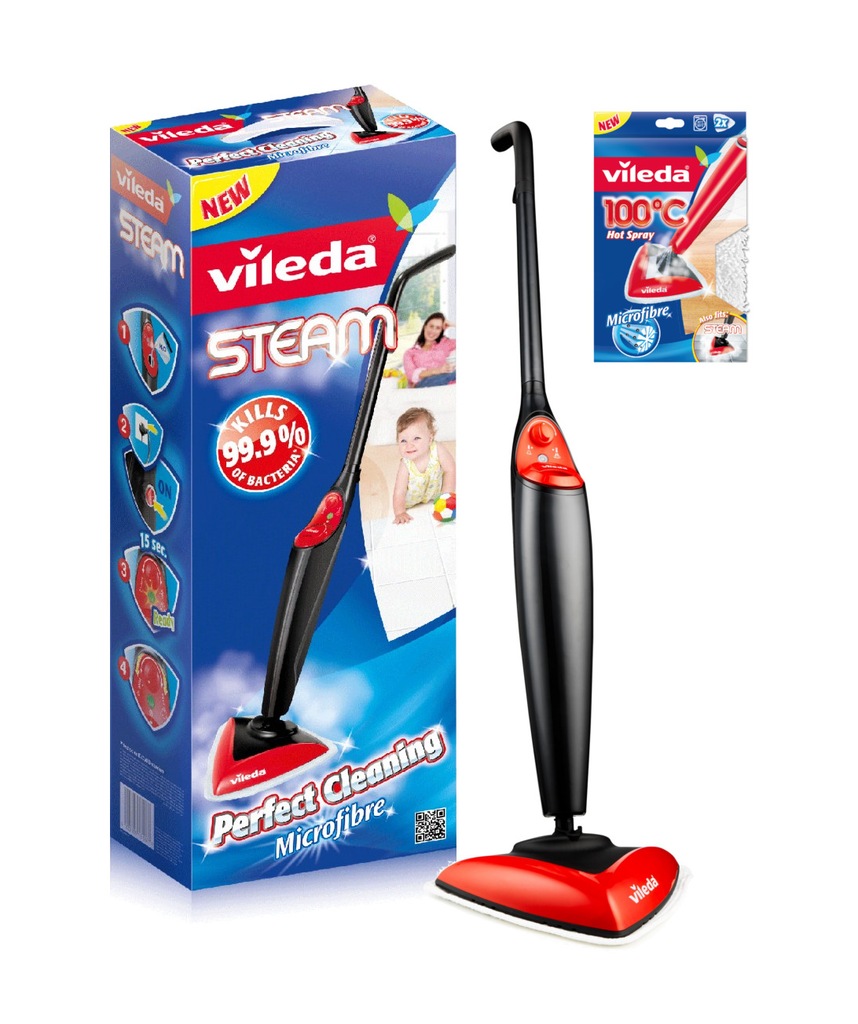Mop Parowy Vileda Steam z 4 wkładami 7083557288 oficjalne archiwum
