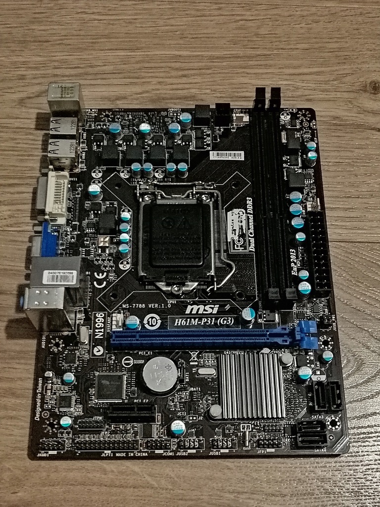 Płyta główna MSI H61M-P31 (G3) Micro ATX