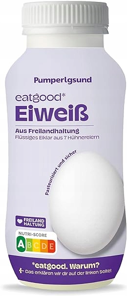 Pumperlgsund płynne białko o wysokiej jakości z wolnego wybiegu z kurczaka.