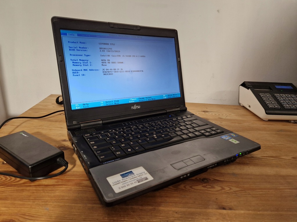 Fujitsu Lifebook S752 i5-3320M 4GB/0GB