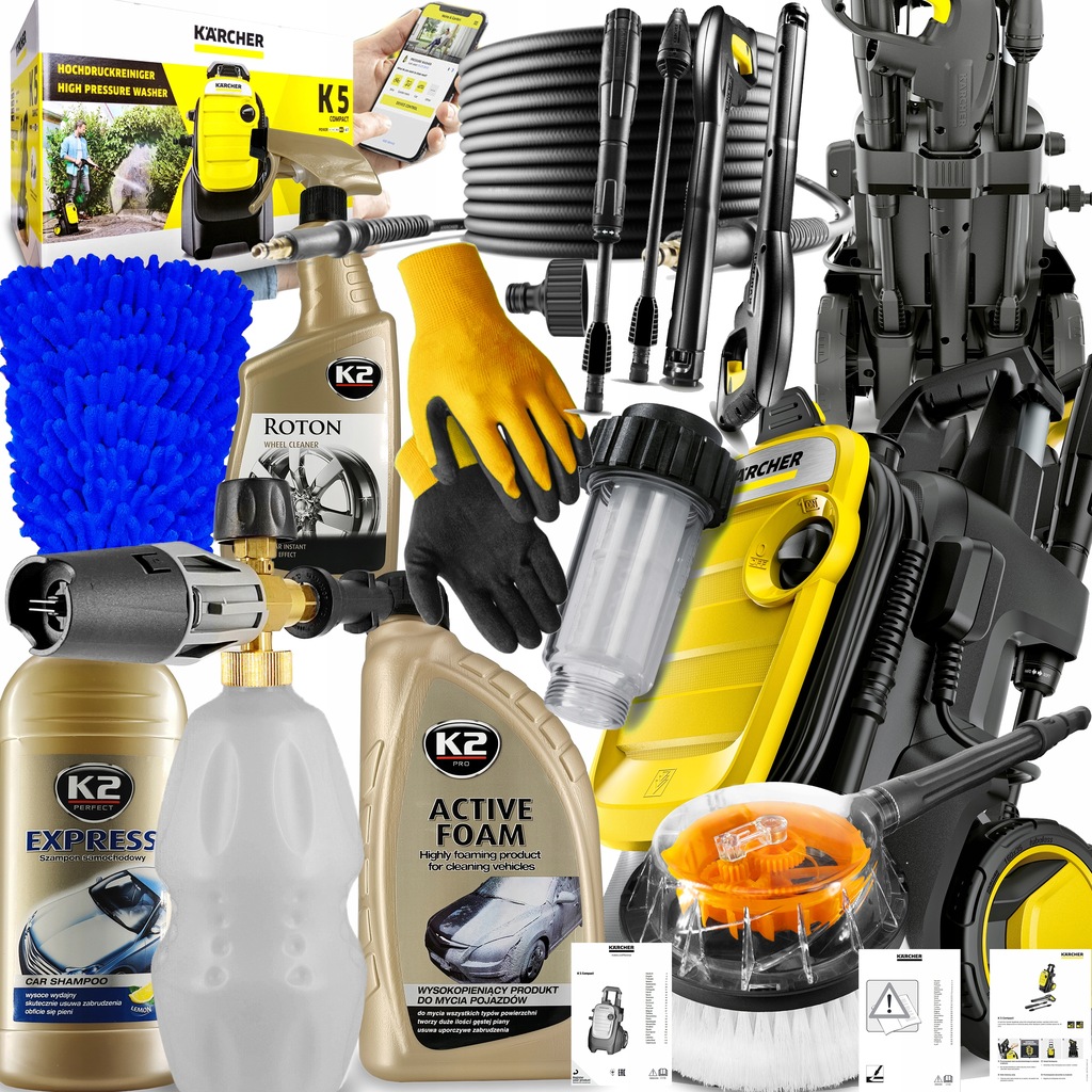 MYJKA CIŚNIENIOWA KARCHER K5 COMPACT DO AUTA FULL - 11968907299 ...