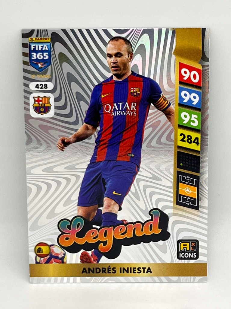 Karty piłkarskie Panini FIFA 365 Adrenalyn XL 2025 #428 Andres Iniesta