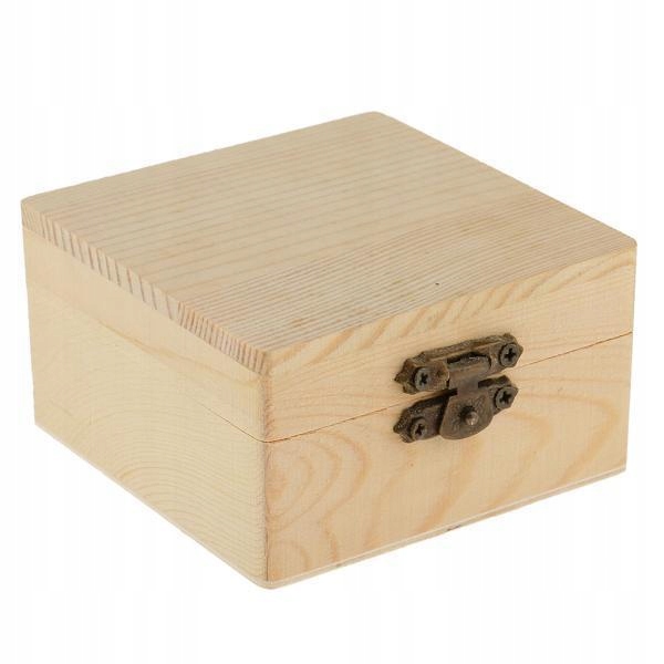 20x Square Shaped Unfinished Wooden Box Jewelry