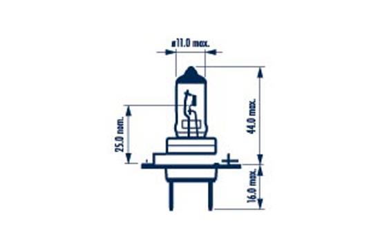 ŻARÓWKA H7 12V/55W PX26D 1SZT BLISTER NARVA
