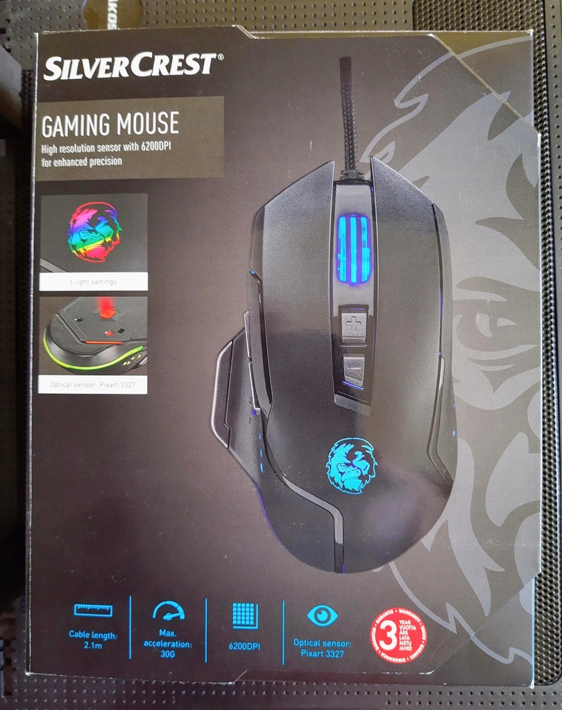 SilverCrest Gaming Mouse RGB 9507356773 oficjalne archiwum Allegro