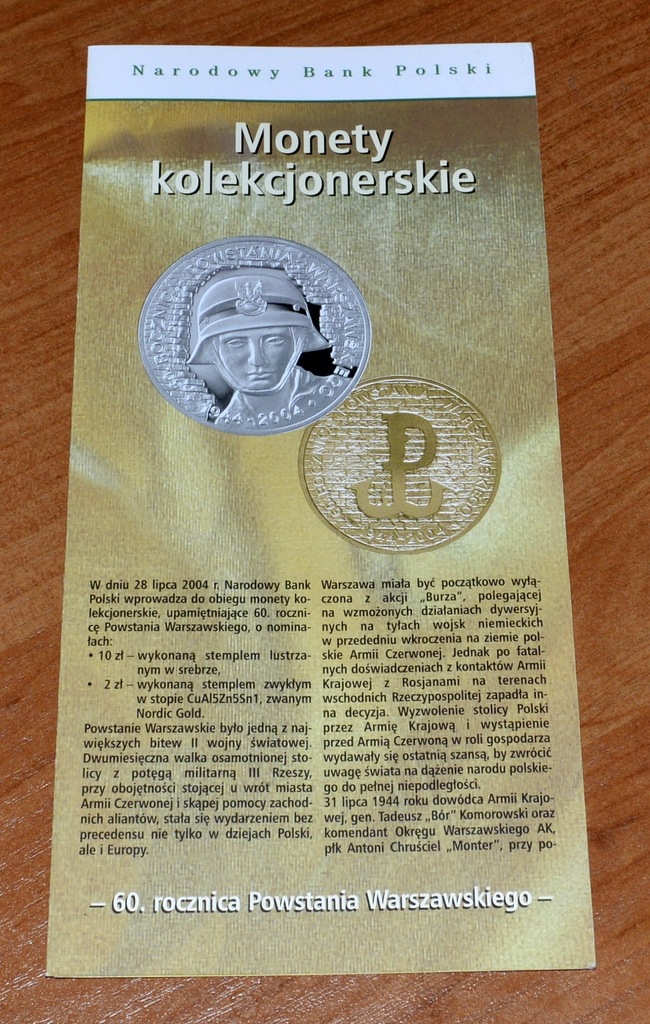 Folder 2004-60 rocznica Powstania Warszawskiego-
