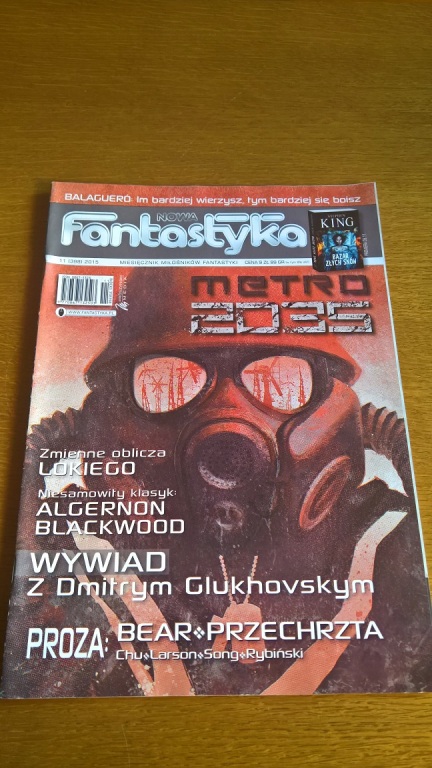 Fantastyka 11/2015 i wywiad z autorem cyklu Metro!