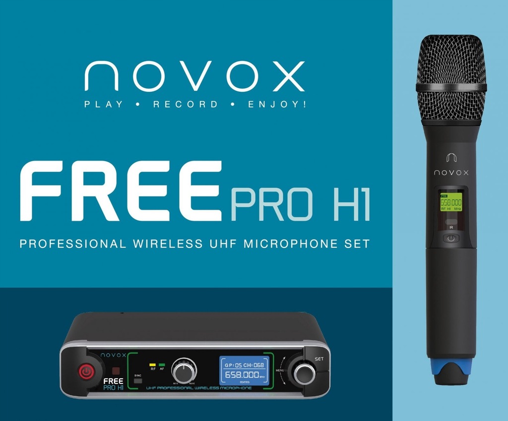 Novox FREE PRO H1 - Mikrofon bezprzewodowy pojedyń